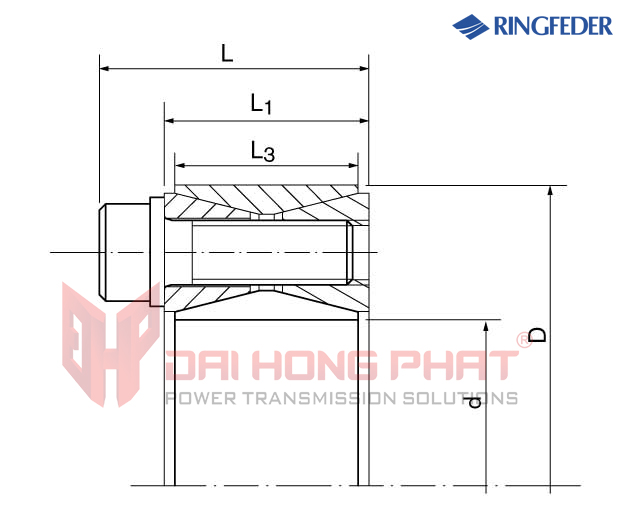 Khớp khóa trục Ringfeder RfN 7012