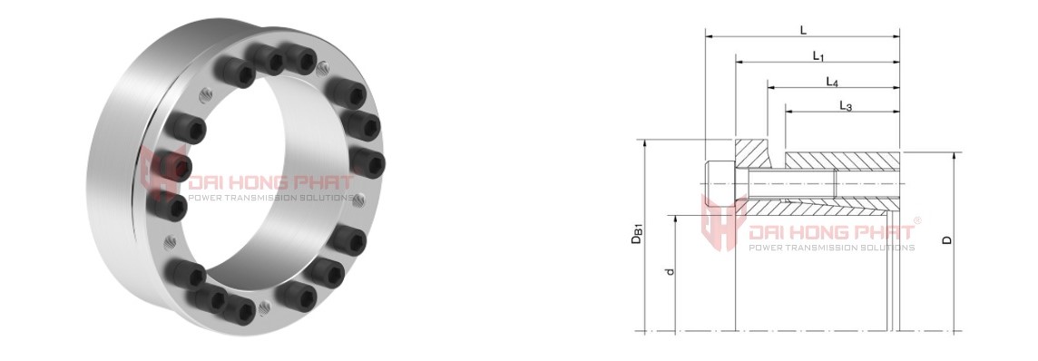 Technical drawing of Locking Assemblies RfN 7013.1