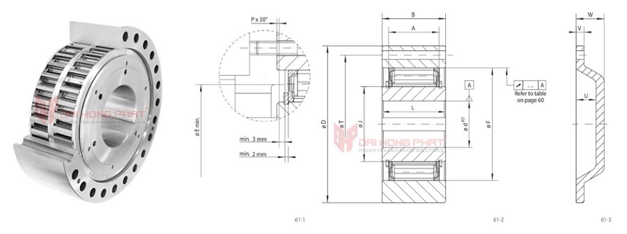 Technical drawing of the Integrated Freewheels FXM