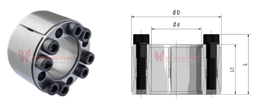 Technical drawing of The Locking Assembly MAV 2500