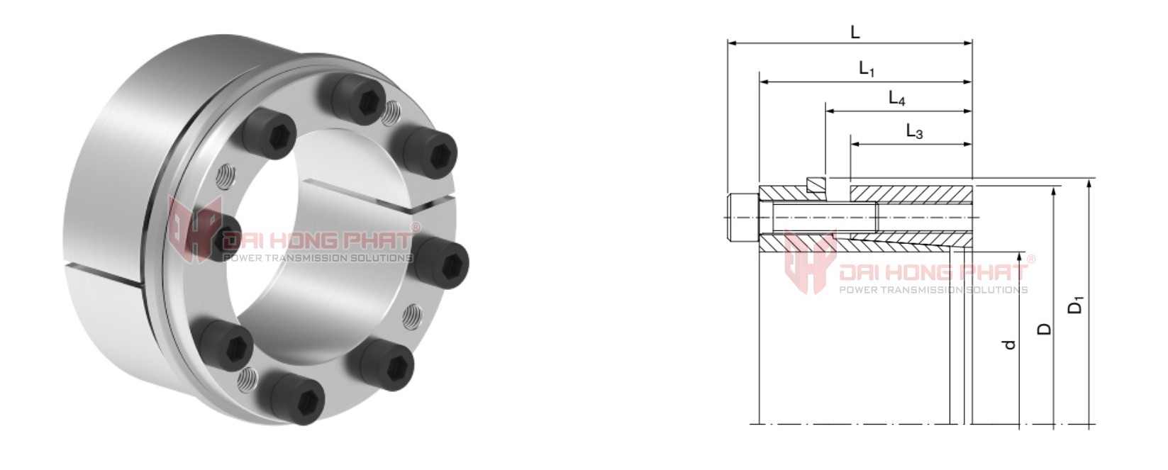 Technical drawing of Locking Assemblies RfN 7007