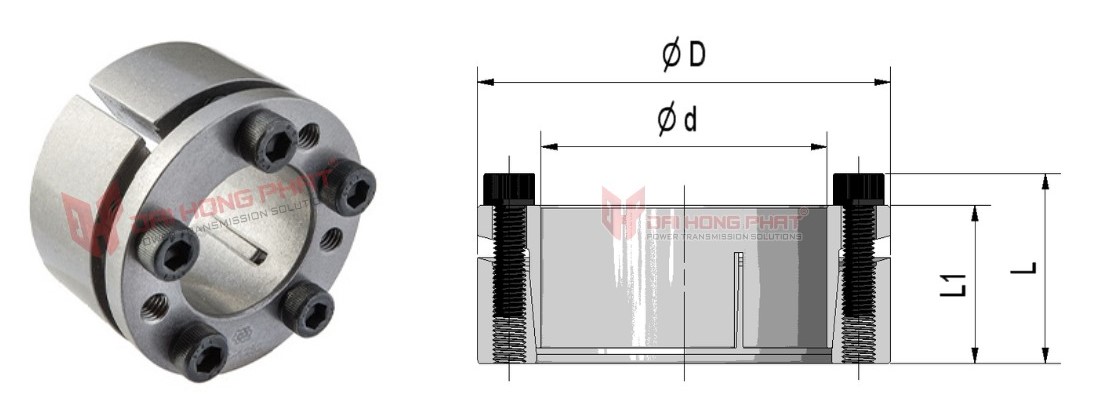Technical drawing of The Locking Assembly MAV 1072