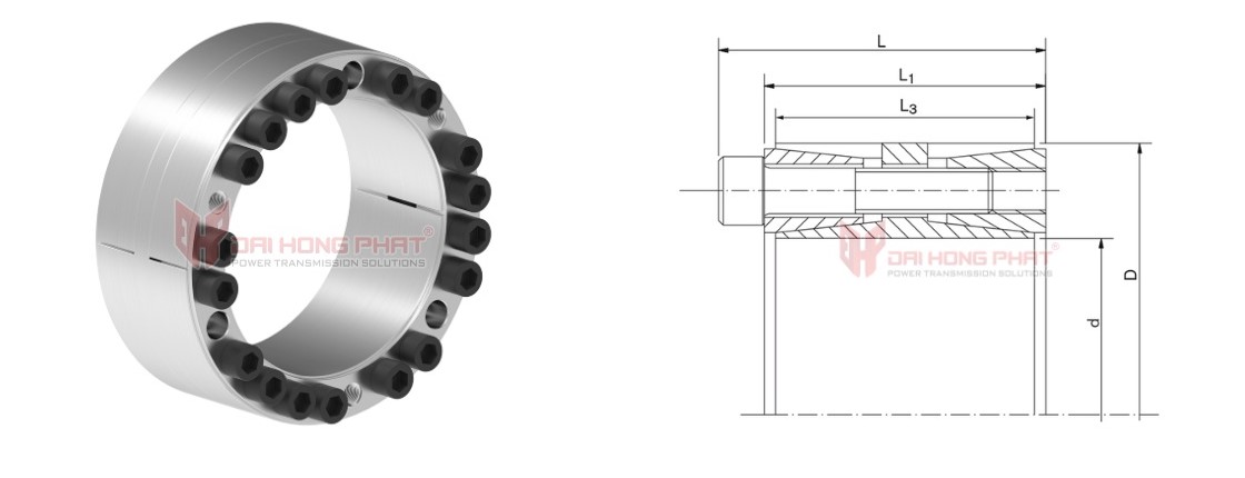 Technical drawing of Locking Assemblies RfN 7015.0