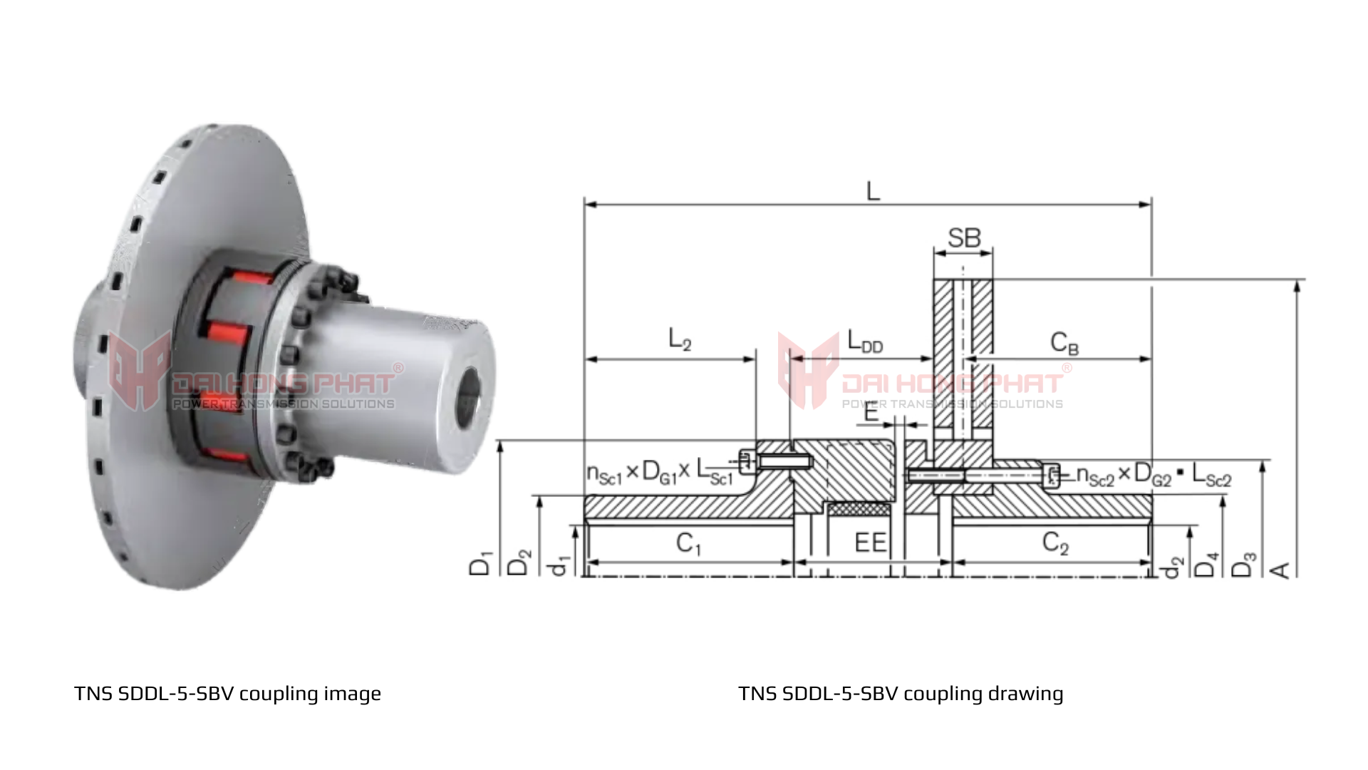 TNS-SDDL-5-SBV-coupling-drawing