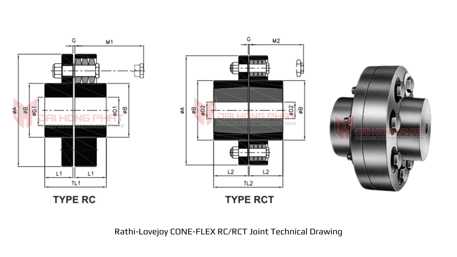 rathi-lovejoy-cone-flex-rc-rct-joint-technical-drawing