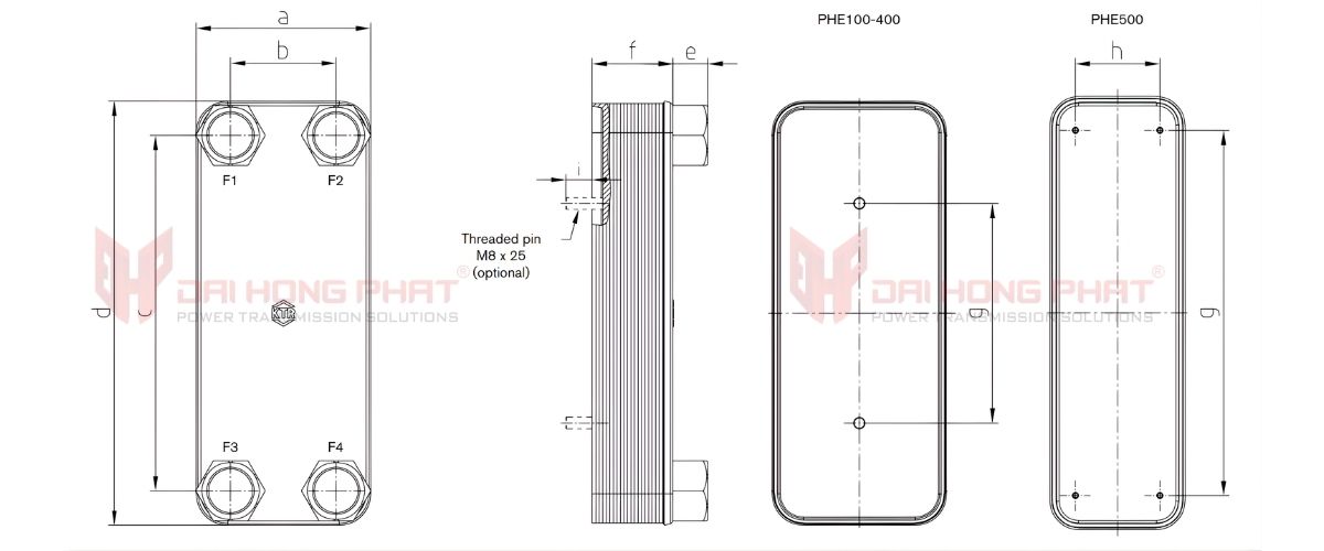 technical-drawing-of-oil-water-cooler-ktr-phe