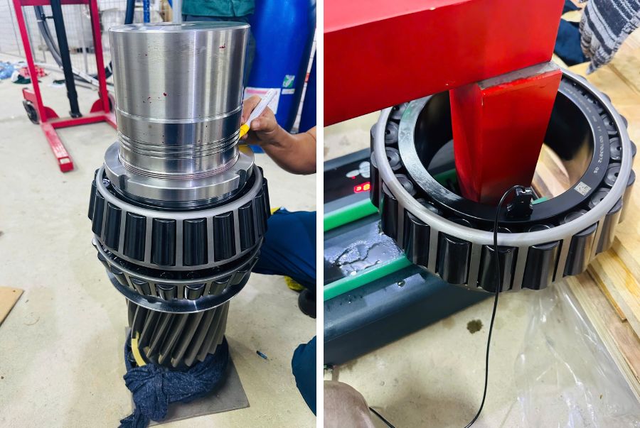 replacing the high-speed shaft for a wind turbine gearbox