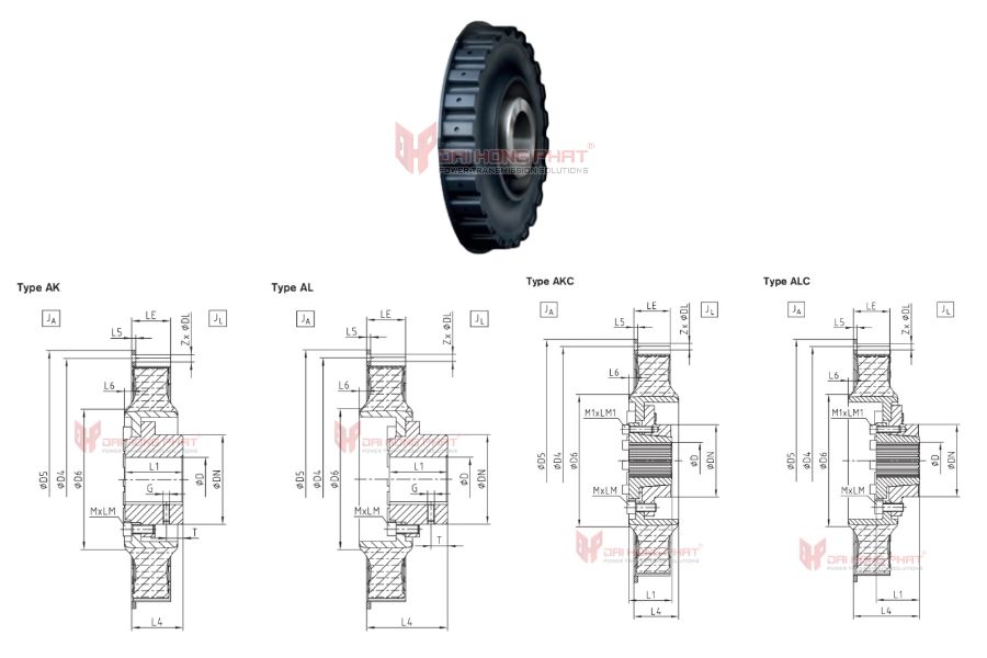 Technical Specifications of KTR Flange Coupling SINULASTIC® A